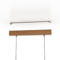 Eglo Eetkamer hanglampCastralvo houtbruin met witte kappen - 901291 - thumbnail