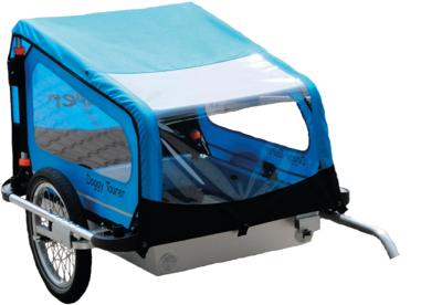 DoggyTourer fiets-hondenkar "doggy tourer m" dog trailer kids touring "doggy tourer m" blue