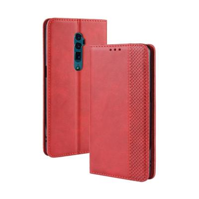 Magnetische gesp retro Crazy Horse textuur horizontale Flip lederen case voor OPPO Reno 10x zoom/Reno 5G met houder & kaartsleuven & fotolijstjes (ro Magnetische gesp retro Crazy Horse textuur horizontale Flip lederen case voor OPPO Reno 10x zoom/Reno 5G met houder & kaartsleuven & fotolijstjes (ro