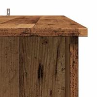 Bartafel met schap 102x50x103,5 cm bewerkt hout oud houtkleurig - thumbnail