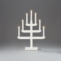 Konstsmide 2540-210 Kerstkandelaar Warmwit Gloeilamp Wit - thumbnail