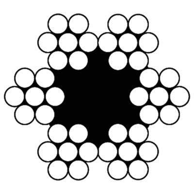 DX staaldraadtouw/staalkabel - verzinkt 2mm - haspel a 50 meter