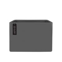 Elho Soft Brick 80x59x30cm rechthoekige plantenbak antaciet - thumbnail