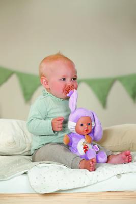 BABY BORN - Zachte konijnenpop met oortjes en vingerzakjes - 26 cm - Pasgeboren
