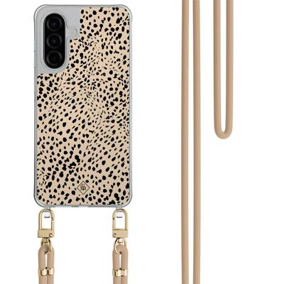 Samsung Galaxy A56 hoesje met beige koord - Spot on Samsung Galaxy A56 hoesje met beige koord - Spot on