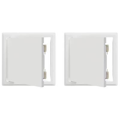 Toegangs paneel 2 pcs Wit 20 x 20 cm Staal Toegangs paneel 2 pcs Wit 20 x 20 cm Staal