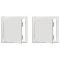 Toegangs paneel 2 pcs Wit 20 x 20 cm Staal - thumbnail