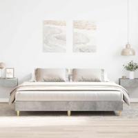 Bedframe zonder matras 200x200 cm spaanplaat betongrijs - thumbnail