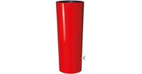 Garantia regenton met bloembak 350 liter rood - thumbnail