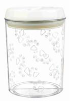 TRIXIE VOORRAADPOT KUNSTSTOF TRANSPARANT / WIT 1,5 LTR 17,5 CM - thumbnail