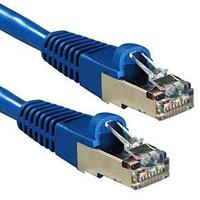 LINDY 47145 RJ45 Netwerkkabel, patchkabel CAT 6A S/FTP 0.30 m Blauw 1 stuk(s) - thumbnail