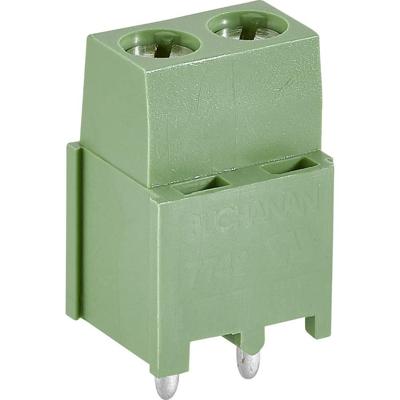TE Connectivity 282837-6 Klemschroefblok 1.40 mm² Aantal polen 6 Groen 1 stuk(s)