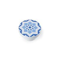 Deurknop Rei e242 Cirkelvormig Blauw beukenhout 4 Stuks (Ø 40 x 22 mm) - thumbnail