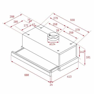 Conventionele Afzuigkap Teka TL6420.2WH Wit