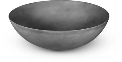 Looox Ceramic raw waskom - 40cm - rond - dark grey wwk40dg