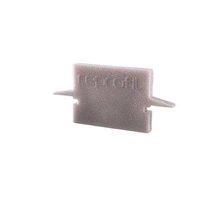 Deko Light 979041 Endkappe H-ET-01-10 Set 2 Stk, Grau Profieleindkap Kunststof (l x b x h) 25 x 6 x 12 mm 1 stuk(s)