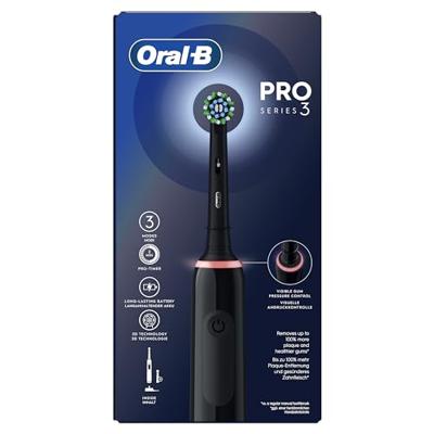 Oral-B Pro 3 Pro3 3000 Volwassene Roterende-oscillerende tandenborstel Zwart