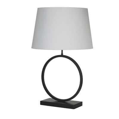 Searchlight TafellampElegant zwart met witte kap - EU93101WH