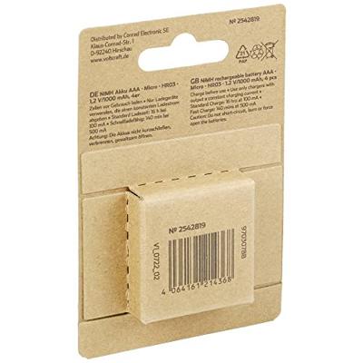 VOLTCRAFT Endurance HR03 Oplaadbare AAA batterij (potlood) NiMH 1000 mAh 1.2 V 4 stuk(s)