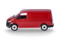 Herpa 096799-002 H0 Auto Volkswagen T6.1 box, kersenrood - thumbnail