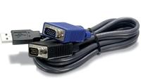 TRENDnet 10ft USB/VGA KVM cable 2.8m USB/VGA KVM, 2.8 m, TK-CU10 - thumbnail