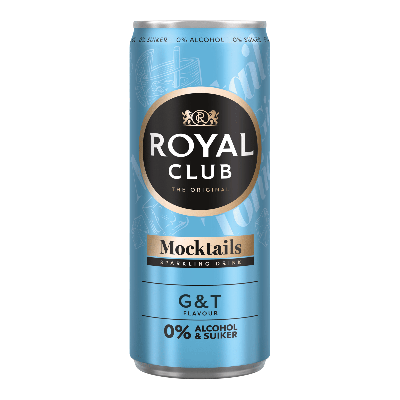 Royal Club mocktails gin & tonic 0% blik (12x 25cl)