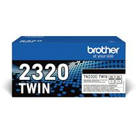 Brother TN-2320TWIN tonercartridge 1 stuk(s) Origineel Zwart - thumbnail