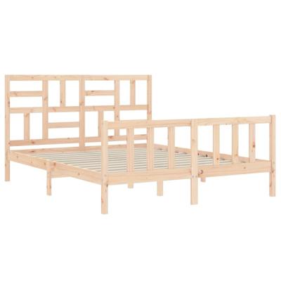 Bedframe zonder matras massief grenenhout 160x200 cm