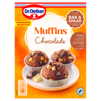 Dr. Oetker Muffins Chocolade Bakmix 345 g bij Jumbo - thumbnail