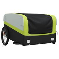 Fietstrailer 45 kg ijzer zwart en groen - thumbnail