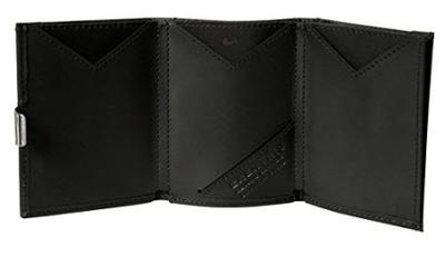 EXENTRI EX 019 portemonnee Man Echt leer Zwart EXENTRI EX 019 portemonnee Man Echt leer Zwart