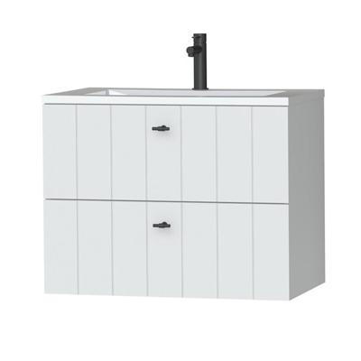 Tiger Maryport Meubelset 80 cm met 2 lades Mat wit incl Quadro wastafel Hoogglans wit - 1496018911 Tiger Maryport Meubelset 80 cm met 2 lades Mat wit incl Quadro wastafel Hoogglans wit - 1496018911