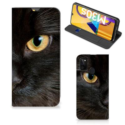 Samsung Galaxy M30s | M21 | Hoesje maken | Zwarte Kat Samsung Galaxy M30s | M21 | Hoesje maken | Zwarte Kat