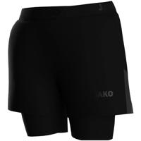 JAKO 6276D 2-In-1 Short Power Dames - Zwart - 38 - thumbnail