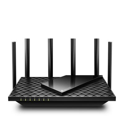 TP-Link Archer AXE75 Wi-Fi 6E Gigabit WLAN-router (2402Mbit/s 6 GHz+2402Mbit/s 5 GHz+574 Mbit/s 2,4 GHz, 4×Gigabit LAN-poorten, 1×USB3.0-poort, HomeShield, OneMesh, Tether-APP, voor iphone14)