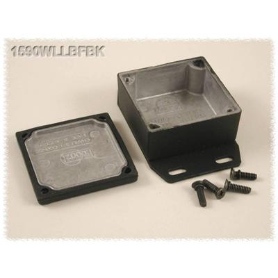 Hammond Electronics 1590WLLBFBK Universele behuizing 50 x 50 x 25 Aluminium Zwart 1 stuk(s)