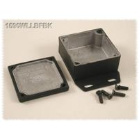 Hammond Electronics 1590WLLBFBK Universele behuizing 50 x 50 x 25 Aluminium Zwart 1 stuk(s) - thumbnail