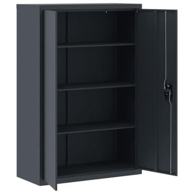 Archiefkast 90x40x140 cm staal antracietkleurig