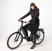 AGU Trench Coat Long Regenjas Urban Outdoor Dames - Zwart - M - Waterdicht - thumbnail