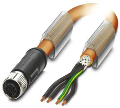 Phoenix Contact 1424097 Sensor/actuator aansluitkabel M12 Aantal polen (sensoren): 4 3.00 m 1 stuk(s) Piece