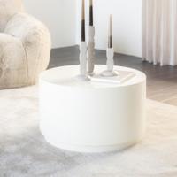 By-Boo Ronde Salontafel 'Mesita' 60cm metaal, kleur Beige - thumbnail