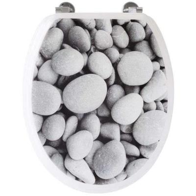 Pebble WC toiletbril - grijs