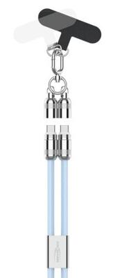 Ansmann USB-C-kabel USB-C stekker 1.2 m Blauw 1700-0191