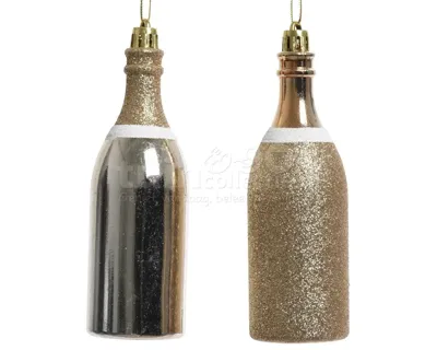 Kerstornament Champagnefles Pearl Assorti 1st