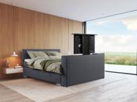 Beddenleeuw TV-Lift in Voetbord - 180x83 - Skai Antraciet - thumbnail