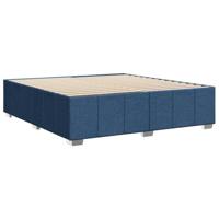 Bedframe zonder matras stof blauw 180x200 cm - thumbnail