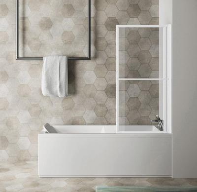 Vouwbare Badwand Sapho Kagera 71 cm Wit Vouwbare Badwand Sapho Kagera 71 cm Wit