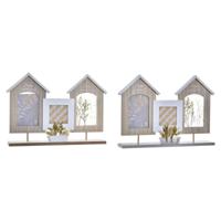Fotolijsten DKD Home Decor Hout Bloem Natuurlijk (42 x 7 x 29 cm) (2 Stuks) - thumbnail