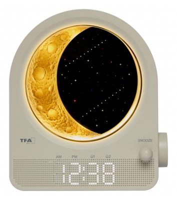 TFA Dostmann 60.2053.15 Daglichtwekker Kwarts Lichtgrijs Alarmtijden 2 Sfeerverlichting