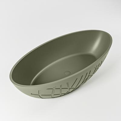 Vrijstaand Bad MONDIAZ HOLM 180x85cm Kleur Army / Army